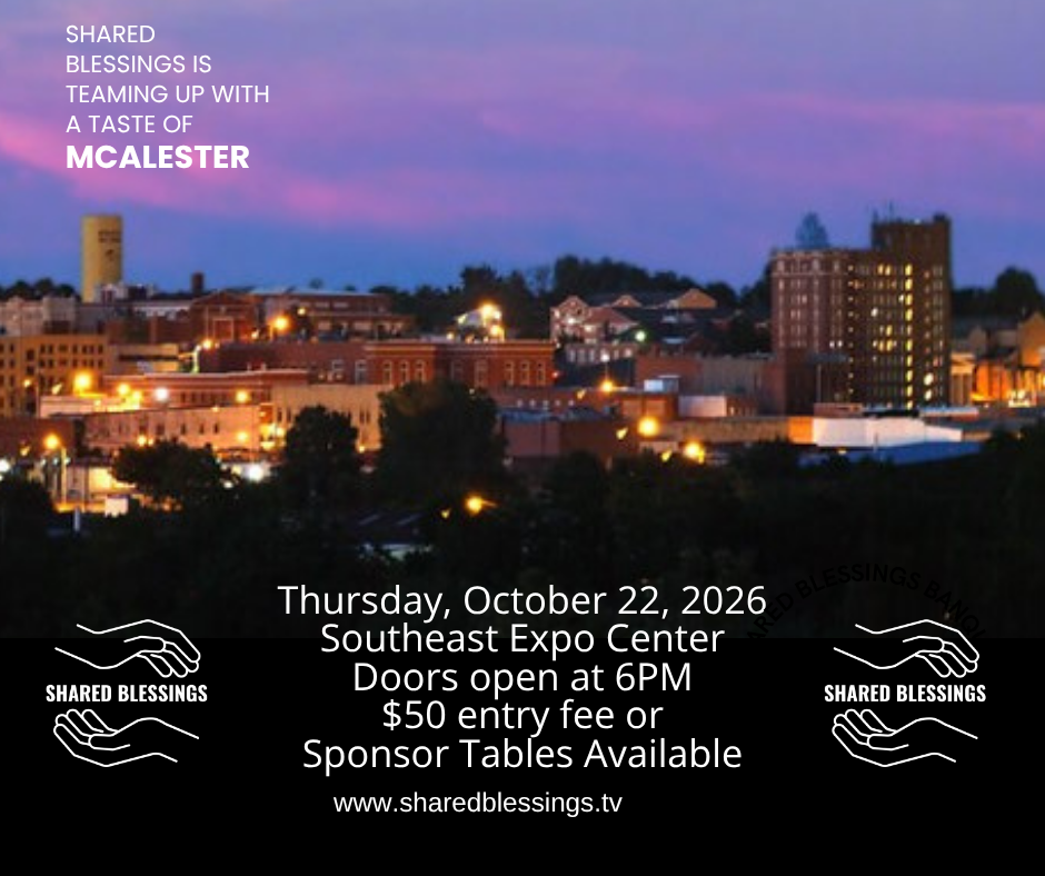 Shared Blessings Banquet & Taste of McAlester, Thursday October 22 2026